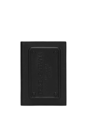 Dolce & Gabbana logo-embossed leather wallet - Black