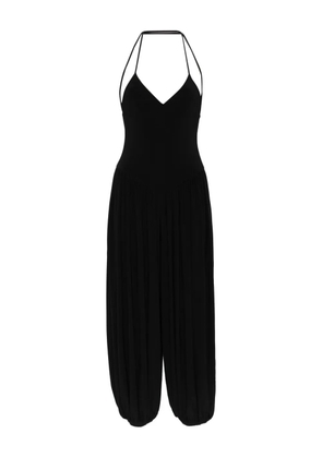 Norma Kamali Kenny halterneck jumpsuit - Black