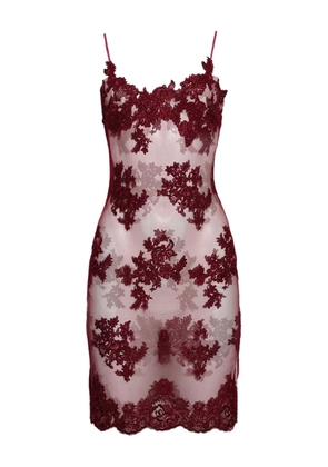Roberta Einer lace-detailing dress - Red