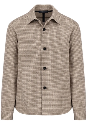 Harris Wharf London checked shirt jacket - Neutrals