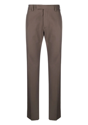 Zegna cotton tailored trousers - Brown