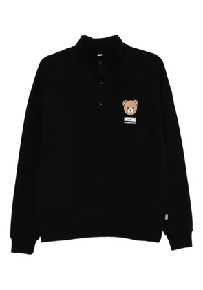 Moschino teddy-print sweatshirt - Black