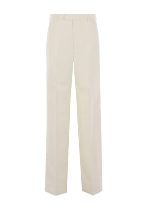 Gucci embroidered-logo trousers - Neutrals