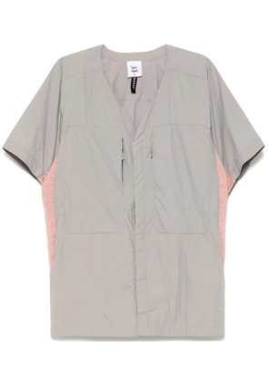 Stain Shade V-neck windbreaker - Grey