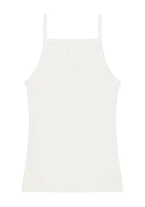 Courrèges logo tank top - White