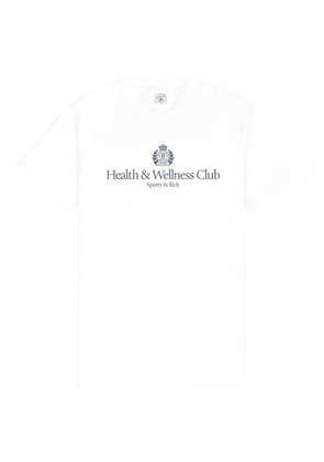 Sporty & Rich H&W logo-embellished T-shirt - White