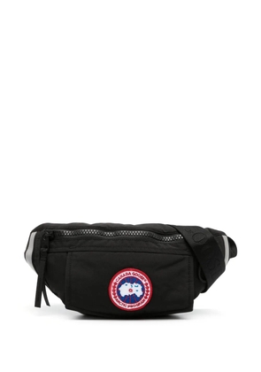 Canada Goose logo-patch belt bag - Black