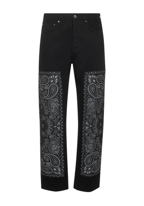 AMIRI bandana-panel jeans - Black