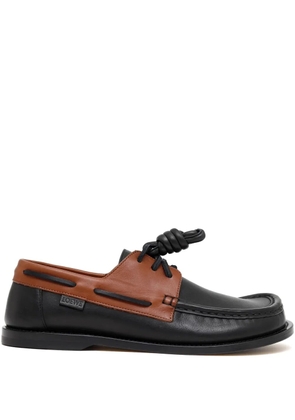 LOEWE leather loafers - Black