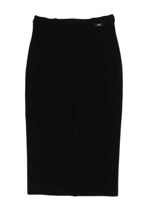 Elisabetta Franchi back-detail midi pencil skirt - Black