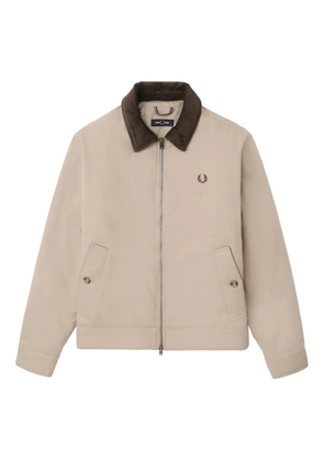 Fred Perry corduroy-collar jacket - Neutrals