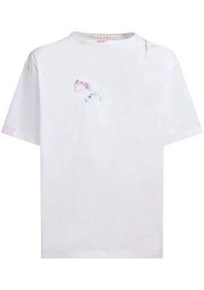 Marni embroidered logo t-shirt - White