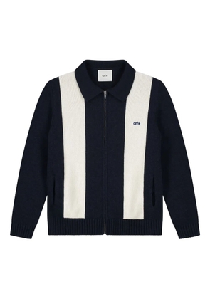 Arte Antwerp striped zip-up cardigan - Blue