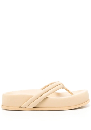 GIABORGHINI Frederique 40mm leather sandals - Neutrals