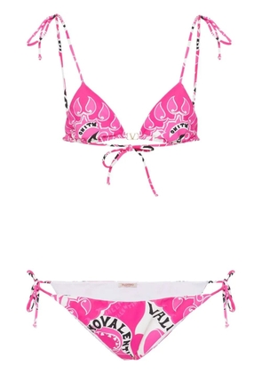 Valentino Garavani Archive Manifesto bikini set - Pink