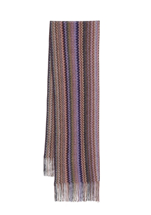 Missoni zigzag scarf - Blue