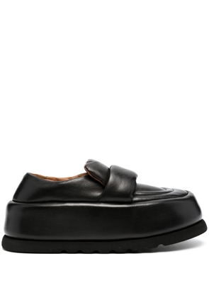 Marsèll 40mm Bombo leather platform loafers - Black