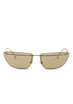 Prada Eyewear metal-frame cat-eye sunglasses - Gold