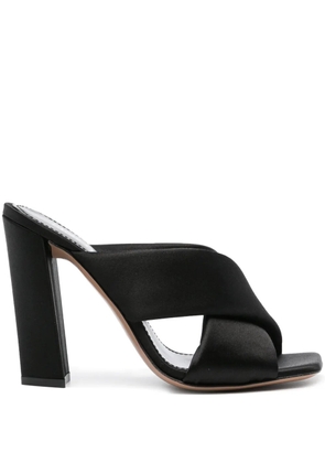 Paris Texas 110mm satin sandals - Black