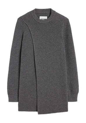 Jil Sander ribbed mini dress - Grey