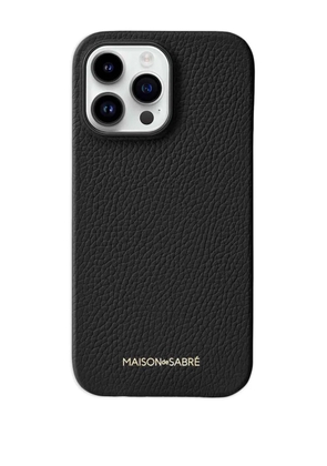 MAISON de SABRÉ iPhone 15 Pro Max leather phone case - Black