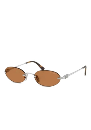 Miu Miu Eyewear oval-frame sunglasses - Silver
