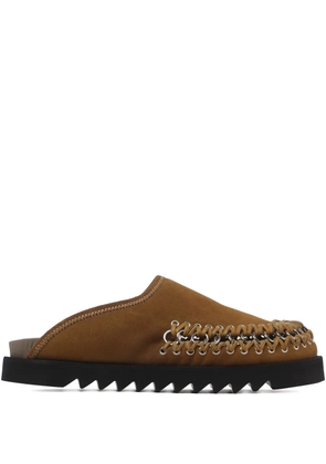 Toga embellished leather mules - Brown