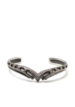 Julius carved vintage-effect bracelets - Silver