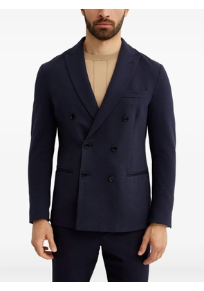 Fay double-breasted pocket blazer - Blue