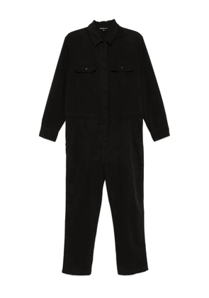 James Perse stretch herringbone jumpsuit - Black