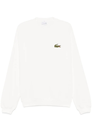 Lacoste logo-patch sweatshirt - White