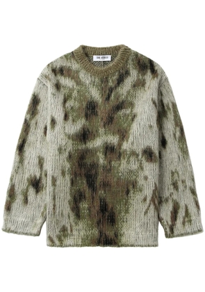 The Attico animal-print jumper - Green