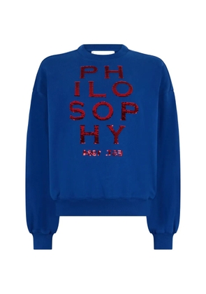 Philosophy Di Lorenzo Serafini sequin sweatshirt - Blue