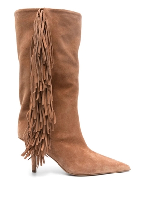 Paris Texas 75mm Mid Jessie boots - Neutrals