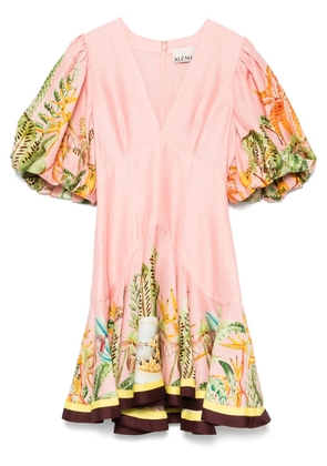 ALEMAIS Papaya mini dress - Pink