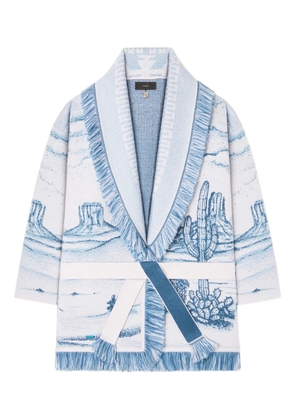 Alanui Silent Rider fringed cardigan - Blue