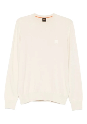 BOSS logo-patch sweater - Neutrals