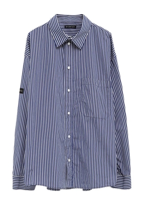 Balenciaga striped patch shirt - Blue