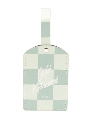 CAFÉ KITSUNÉ logo luggage tag - Green