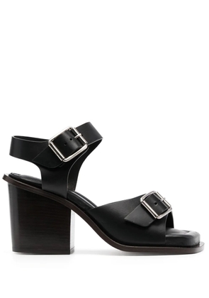 LEMAIRE 80mm leather sandals - Black
