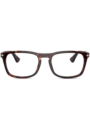 Persol rectangle-frame glasses - Brown