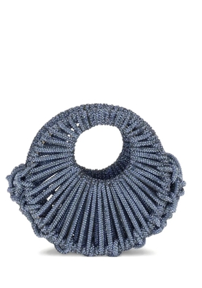 Hibourama crystal-embellished mini bag - Blue