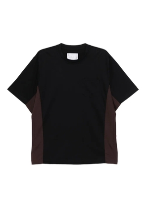 sacai panelled T-shirt - Black