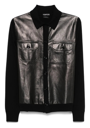 TOM FORD panelled shirt - Black