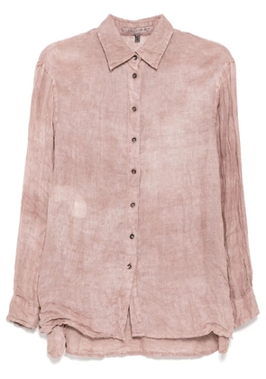 CHIAHUNG SU mud dyed shirt - Pink