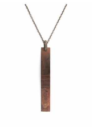 Parts of Four Plate pendant necklace - Silver