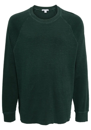 James Perse raglan-sleeve mesh T-shirt - Green
