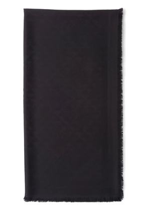 Prada Symbole logo-jacquard scarf - Black