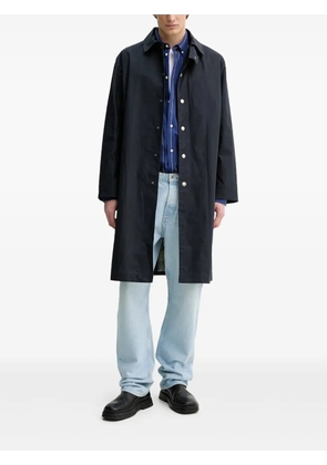 A.P.C. Cappotti button-fastening longline coat - Blue