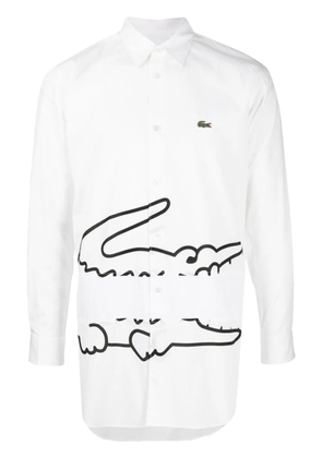 Comme Des Garçons Shirt x Lacoste cotton shirt - White